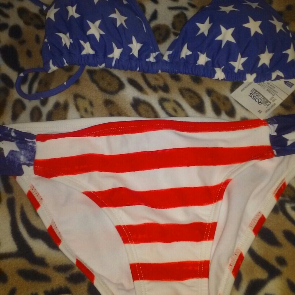Brand New Red White and Blue Bikini